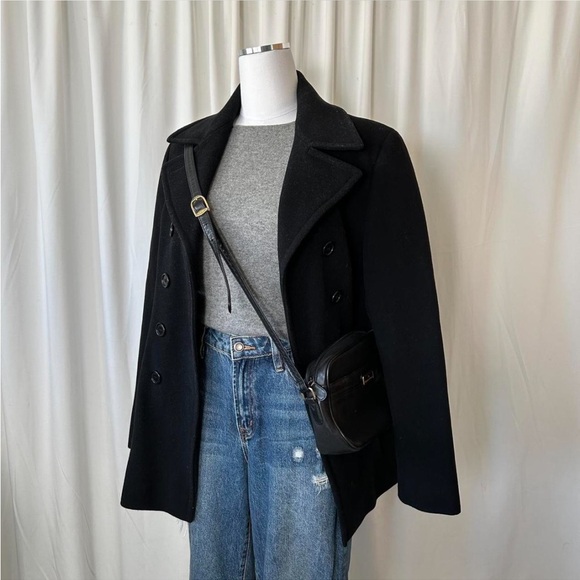 Jones New York wool cashmere blend double-breasted Black 8. - Picture 5 of 12